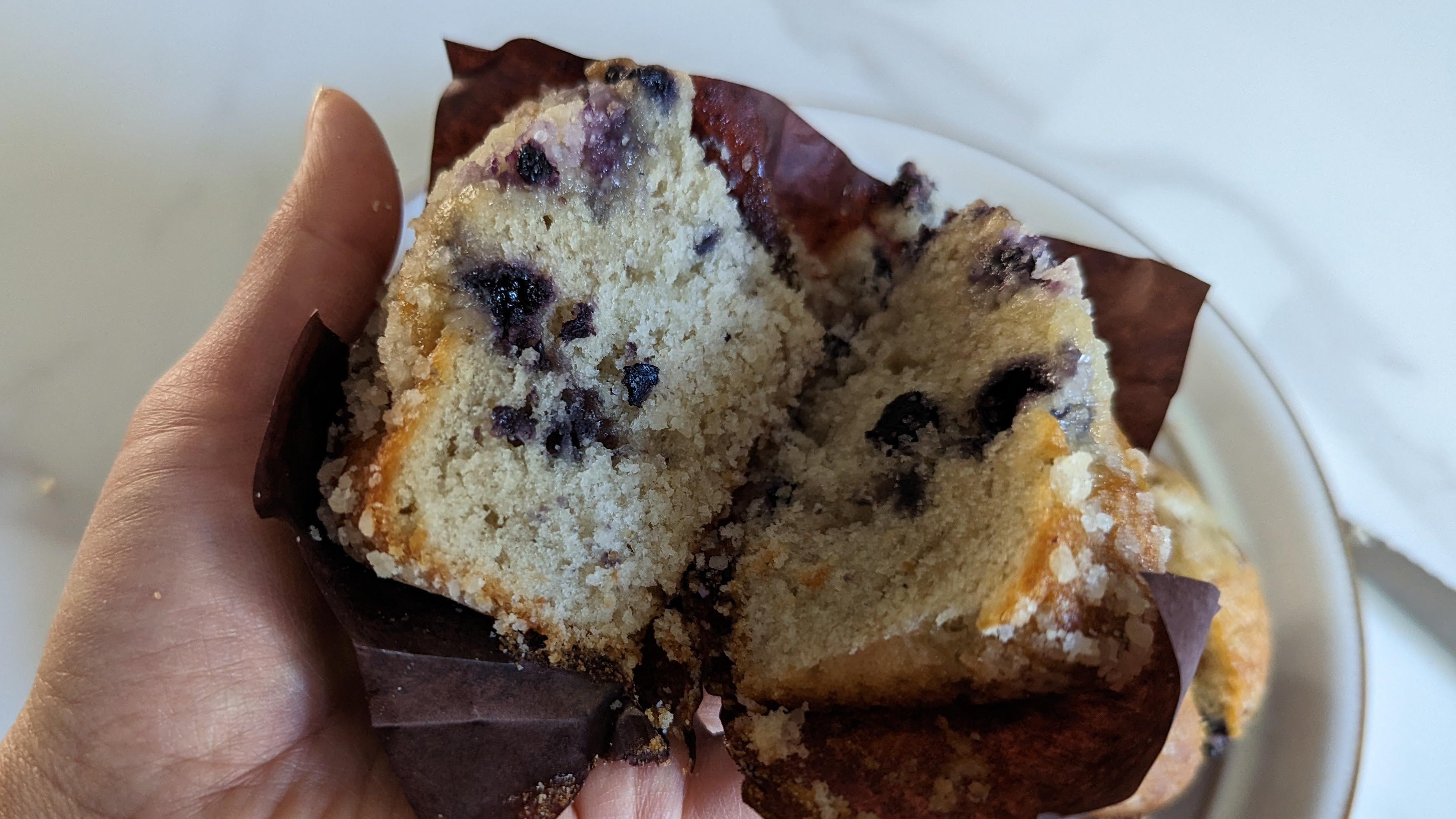 McDonald's Blueberry Muffin cross-section