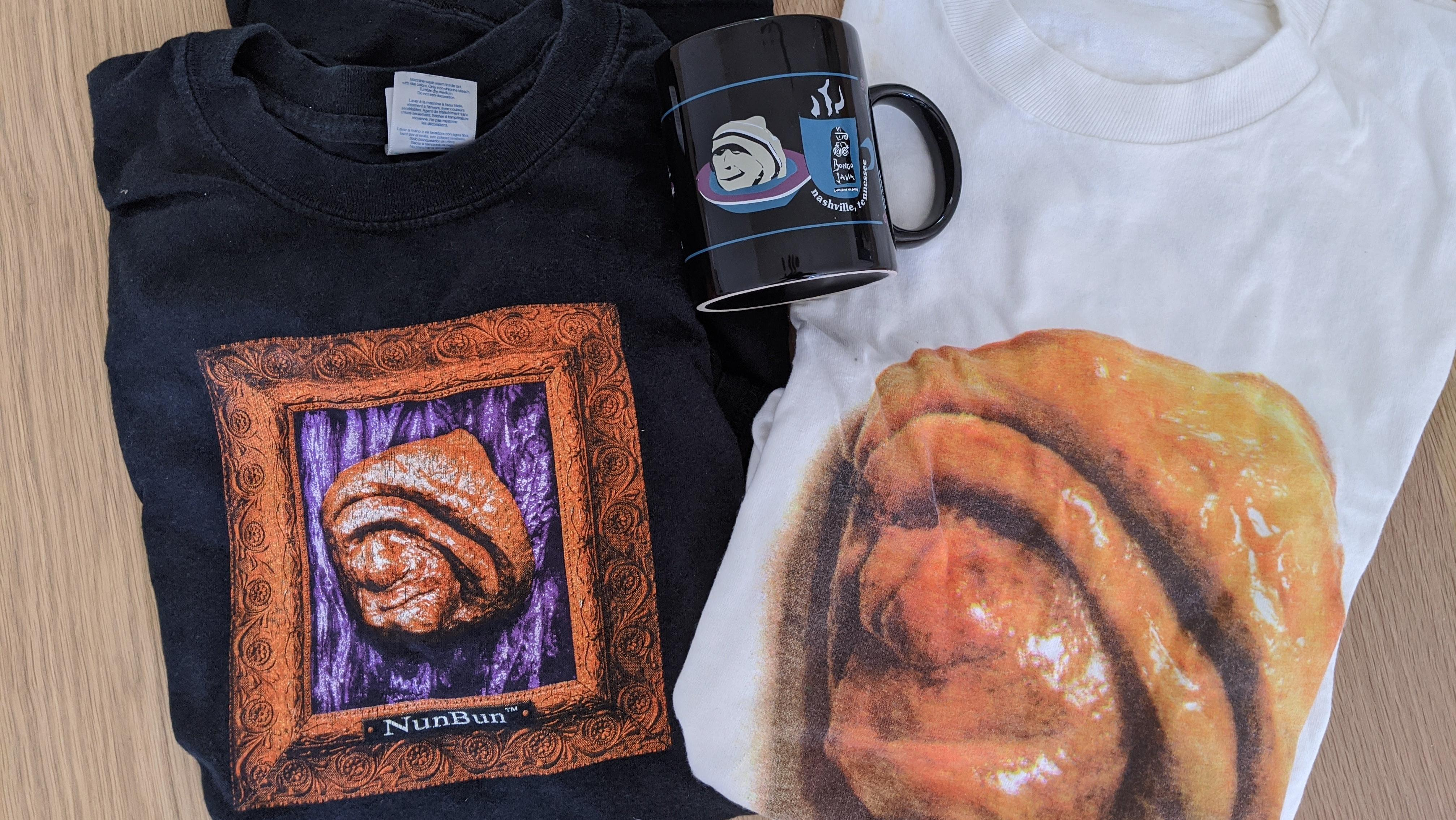 NunBun T-Shirts and a mug