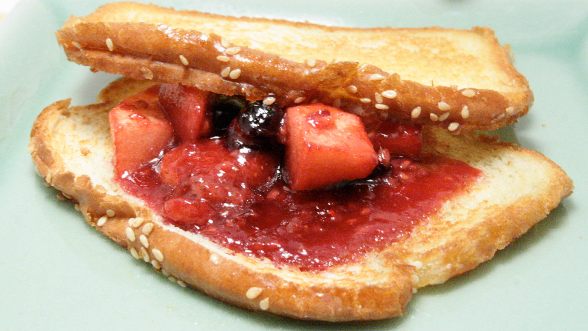 hot fruit sandwich