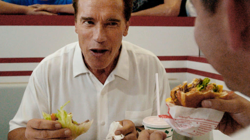 arnold schwarzenegger eating in n out