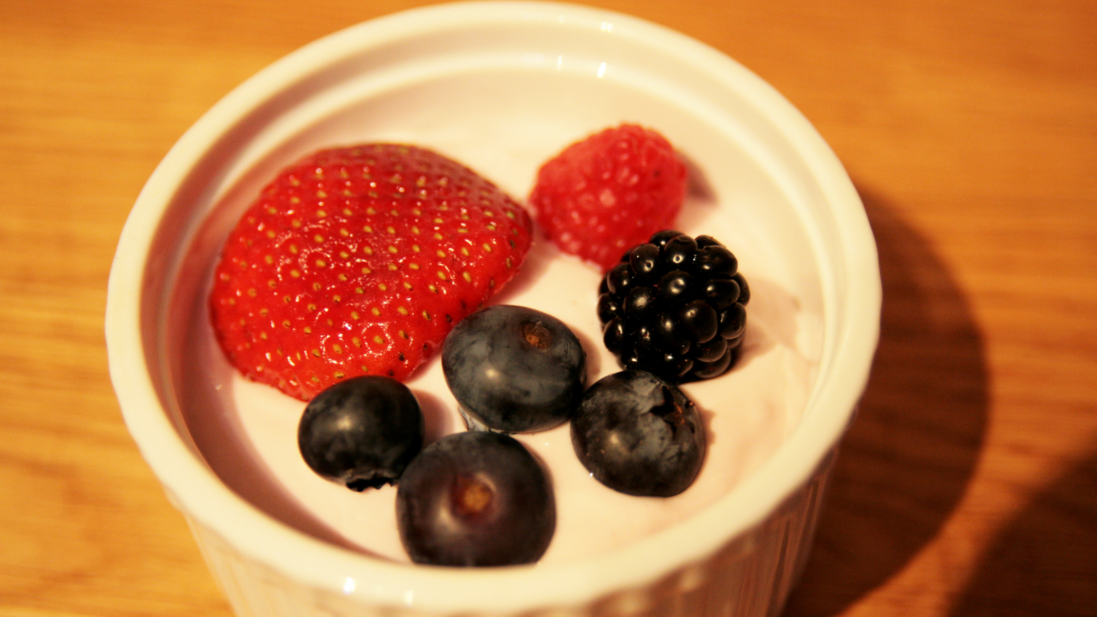 fruit on energy drink yogurt