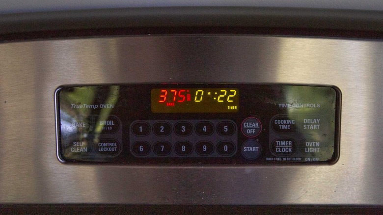 oven preheated to 375 degrees