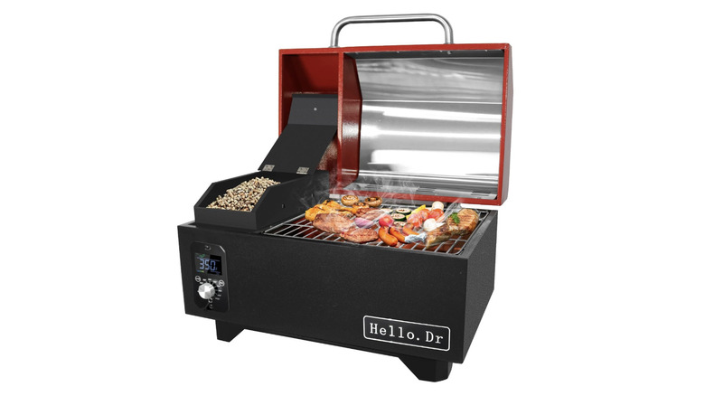 Hello.Dr Portable Pellet Grill and Smoker product shot