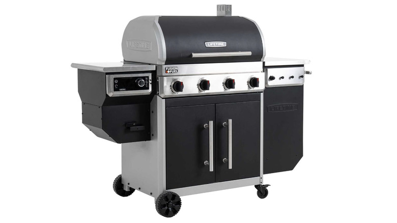 Lifetime Gas Grill and Wood Pellet Smoker product shot