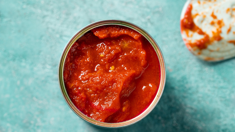 Can of crushed tomatoes