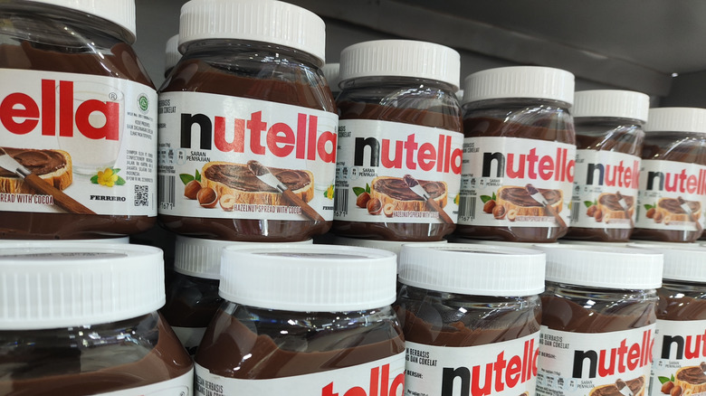 Jars of Nutella