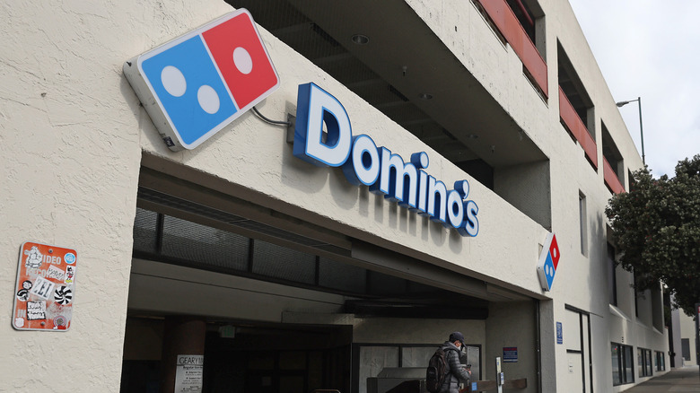 Exterior of Domino's restaurant