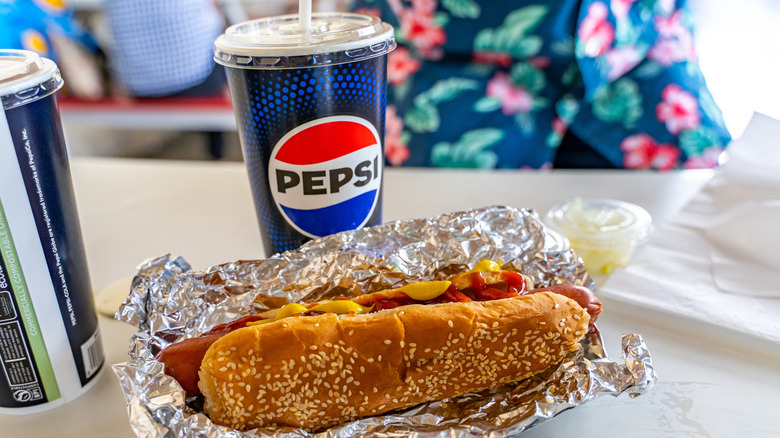 Hot dog and Pepsi at Costco