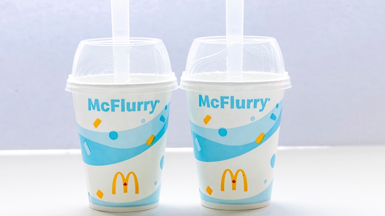 Two McFlurries next to each other