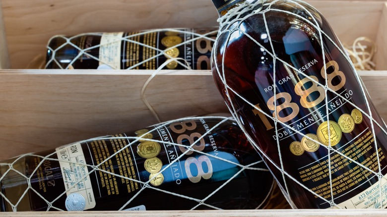 Bottles of Dominican rum