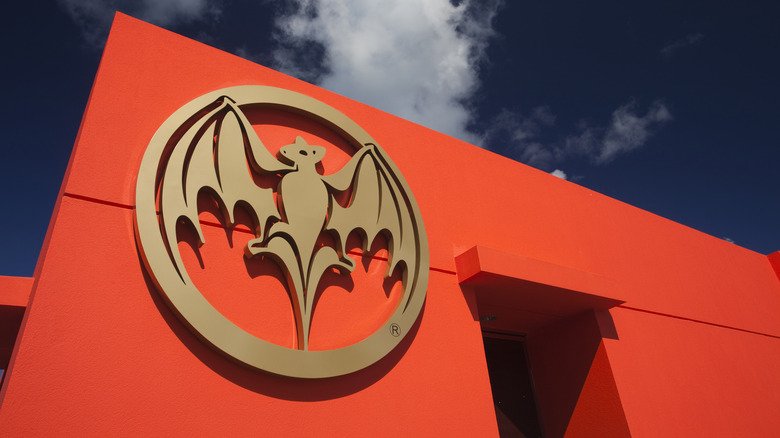 Bacardi logo on a building