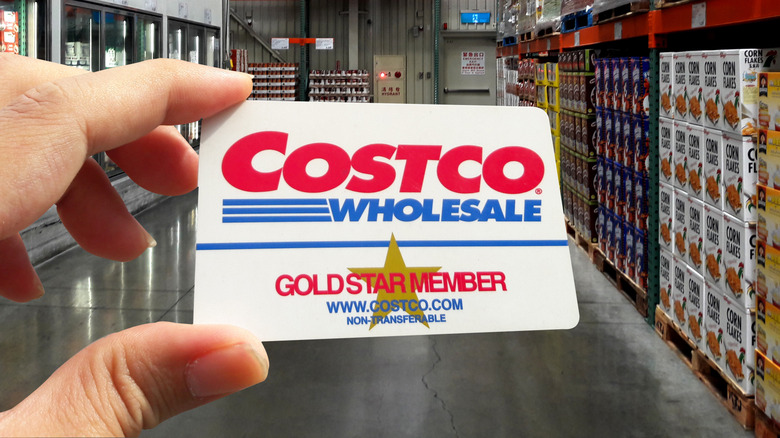 Costco membership card in store