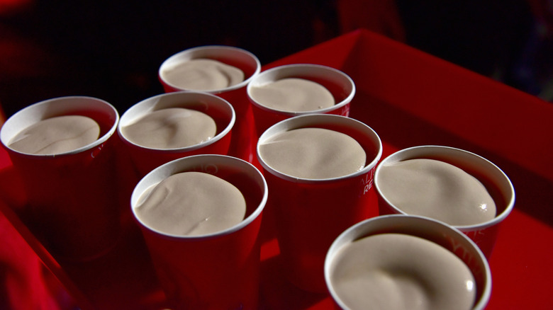 Chocolate Frosties in Wendy's cups