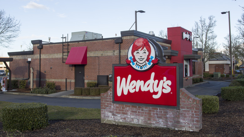 Wendy's sign outside restaurant