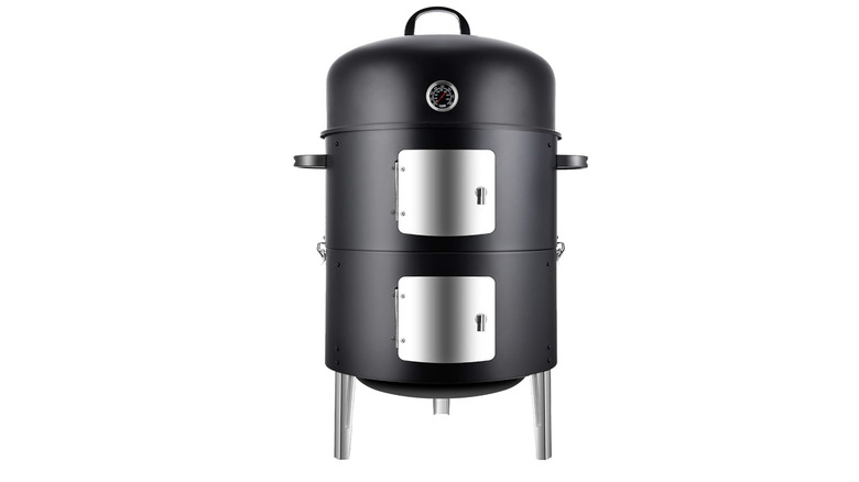 Realcook Vertical Steel Charcoal Smoker product shot