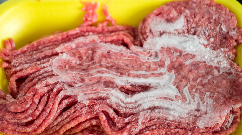 Frozen ground beef