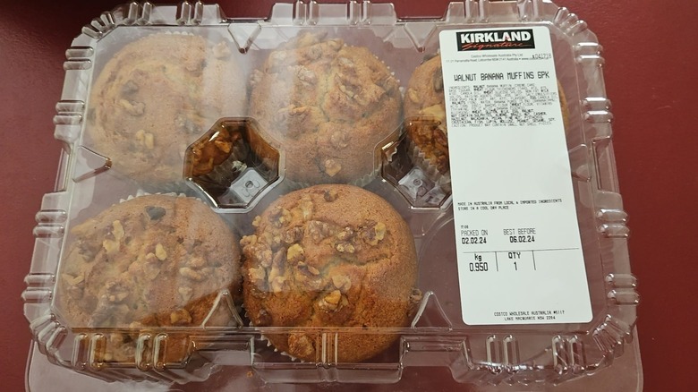 A 6-pack of Costco's Banana Nut Muffins