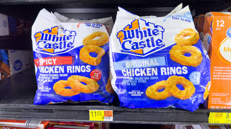 White Castle chicken rings in Walmart freezer