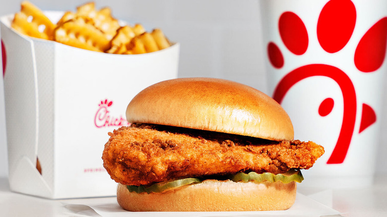 Chick-fil-A sandwich and fries