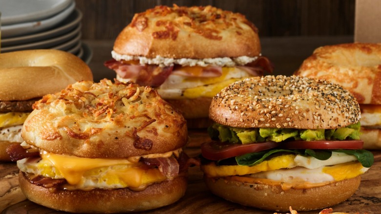 Einstein Bros. Rewards egg sandwiches