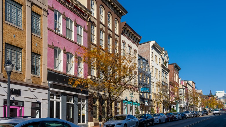 Colorful buildings in Wilmington, Delaware