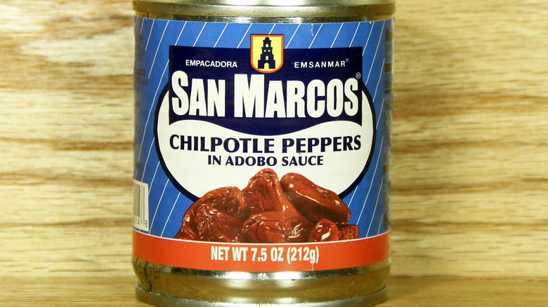 Can of chipotle peppers 