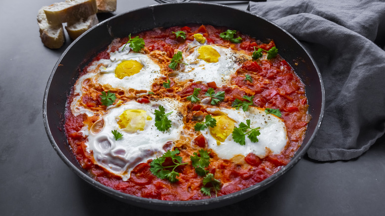 Shakshuka in a pan