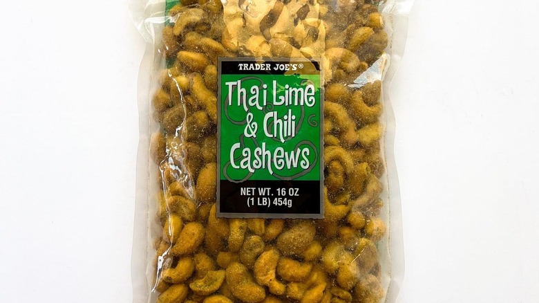 Bag of Trader Joe's Thai Lime & Chili Cashews