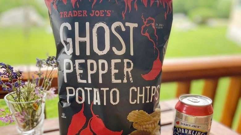 Bag of Trader Joe's Ghost Pepper Potato Chips