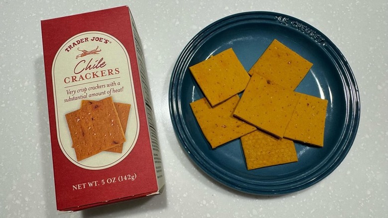 Box of Trader Joe's Chile Crackers