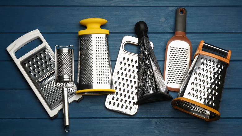 variety of cheese graters