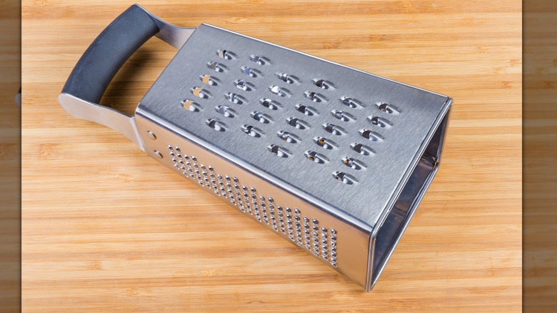 box grater on wood