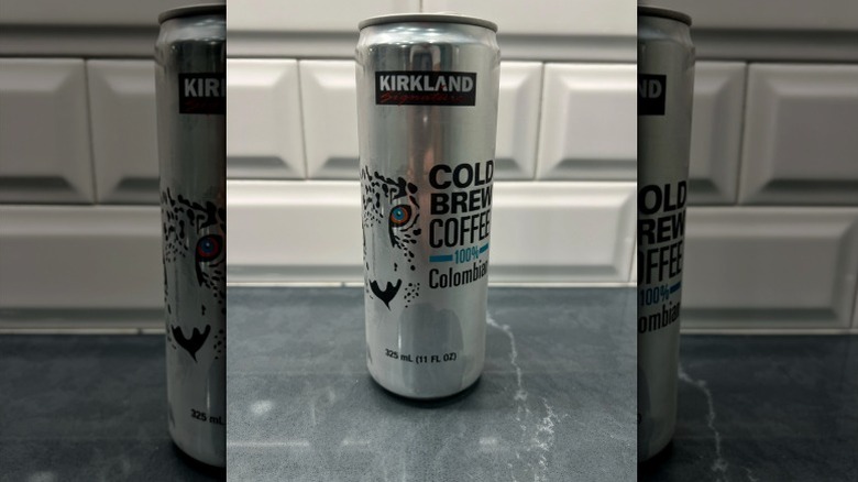 A can of Kirkland's Colombian cold brew