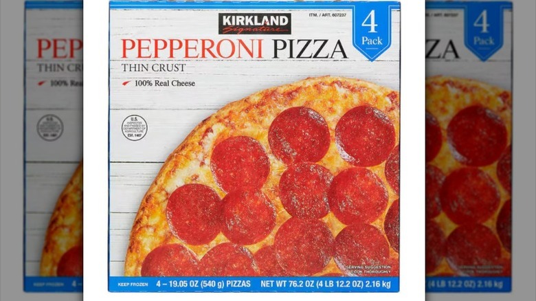 Kirkland frozen pepperoni pizza