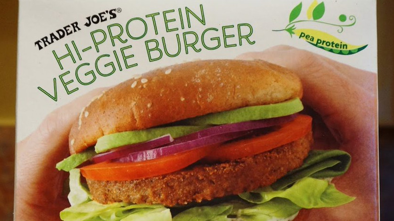 Trader Joe's Hi-Protein Veggie Burger package