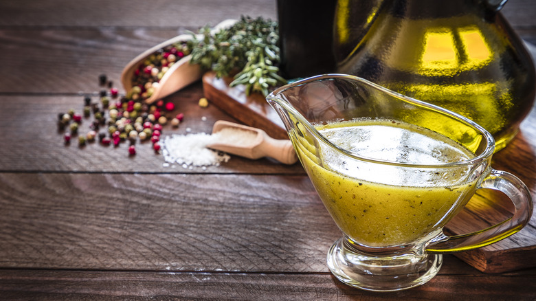 vinaigrette in bowl