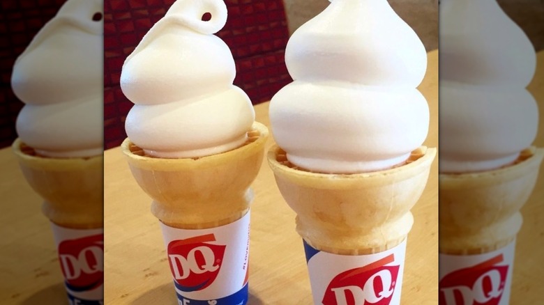 soft serve in cones