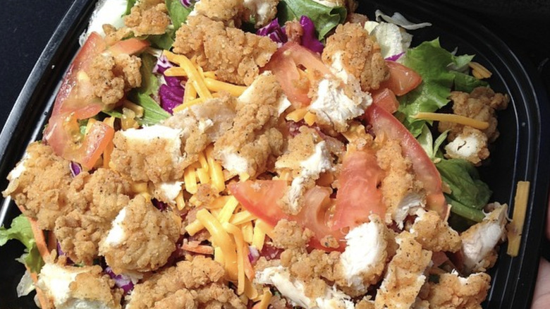 chicken strips salad