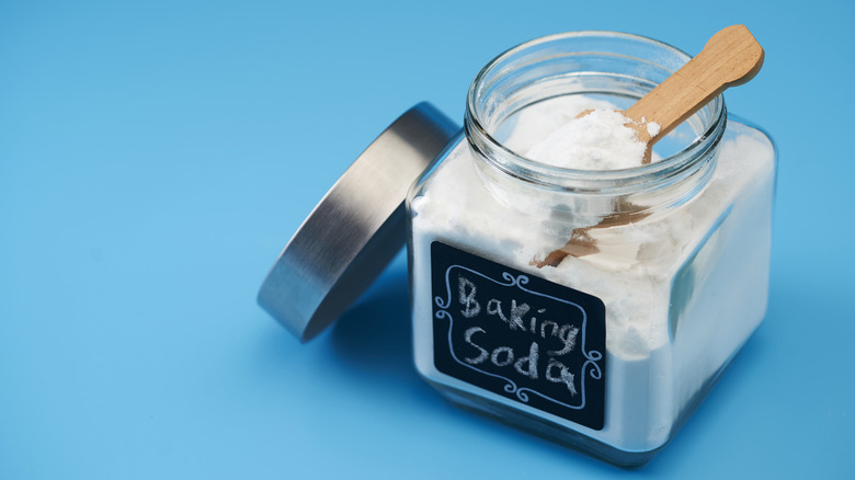 Jar of baking soda