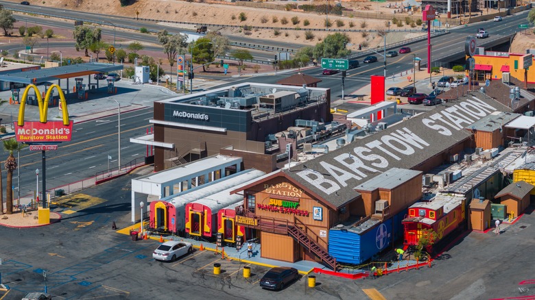 Train station McDonald's in Barstow, California