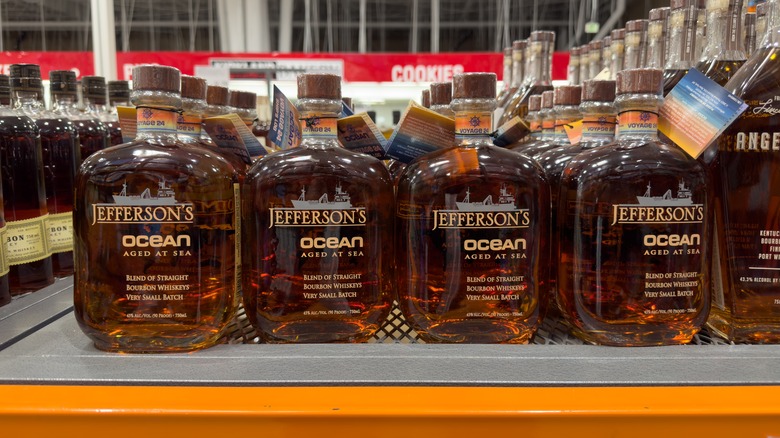 Jefferson's Ocean bourbon on shelf