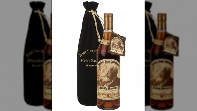 A bottle of Pappy Van Winkle