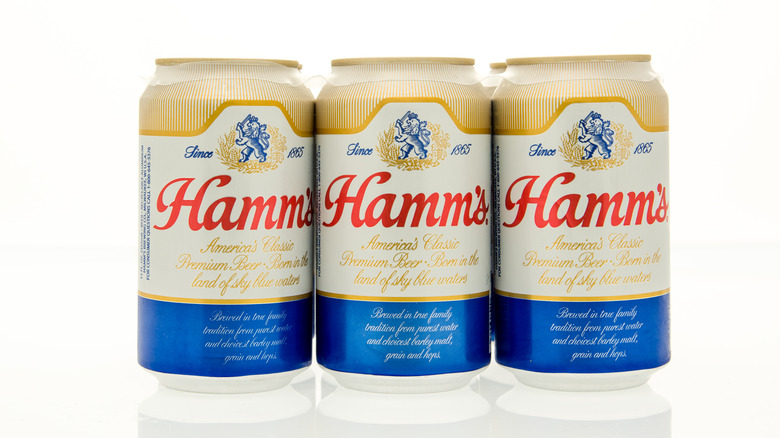 cans of Hamm's beer