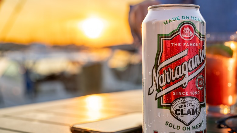 a can of Narragansett Lager