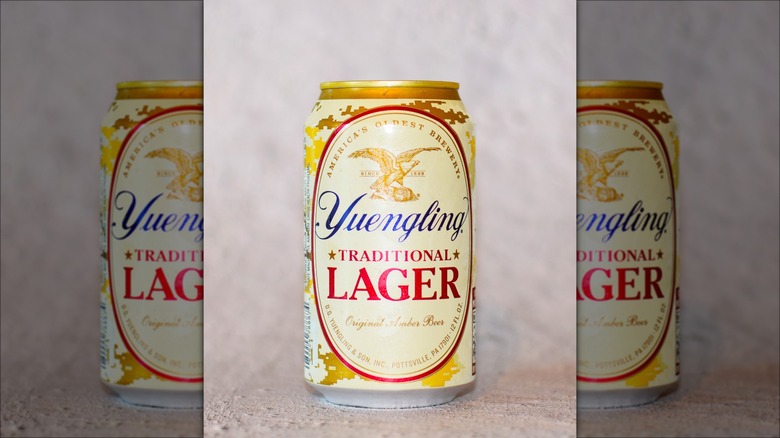 a can of Yuengling Lager