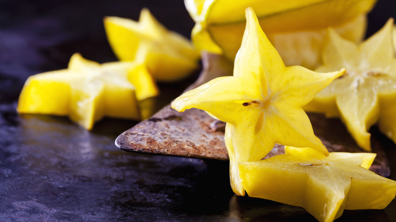 Starfruit cut into slices