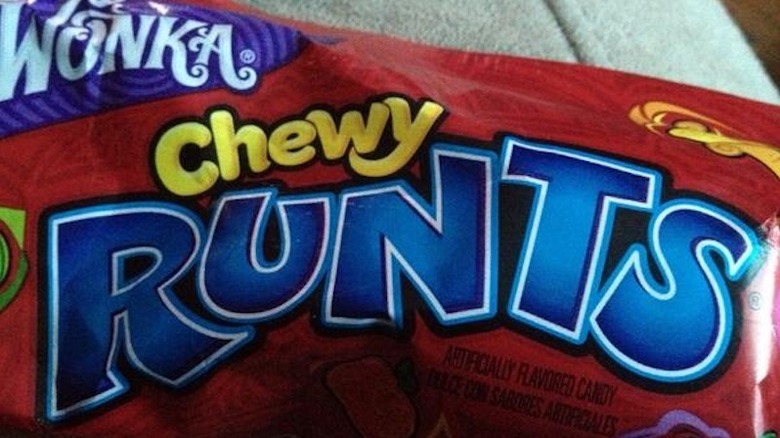 Package of Wonka chewy runts