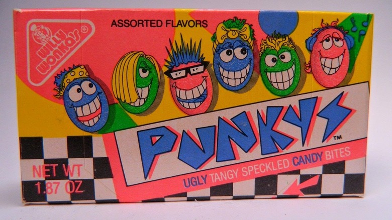 Box of Wonka Punkys candy