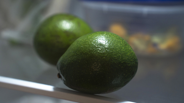 Avocados in fridge