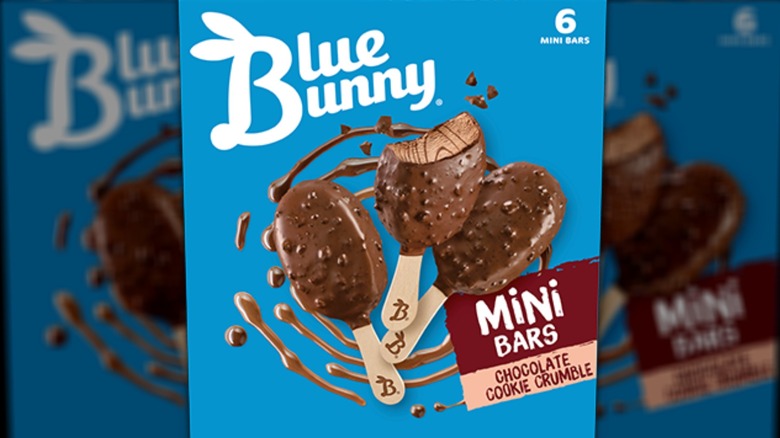 box of Blue Bunny mini bars